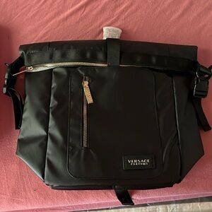 black versace backpack